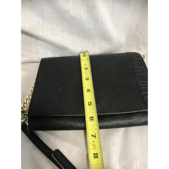 Steve Madden Black Crossbody Wallet With Chain Strap 8 1/2 X 6 1/2" - Picture 3 of 14
